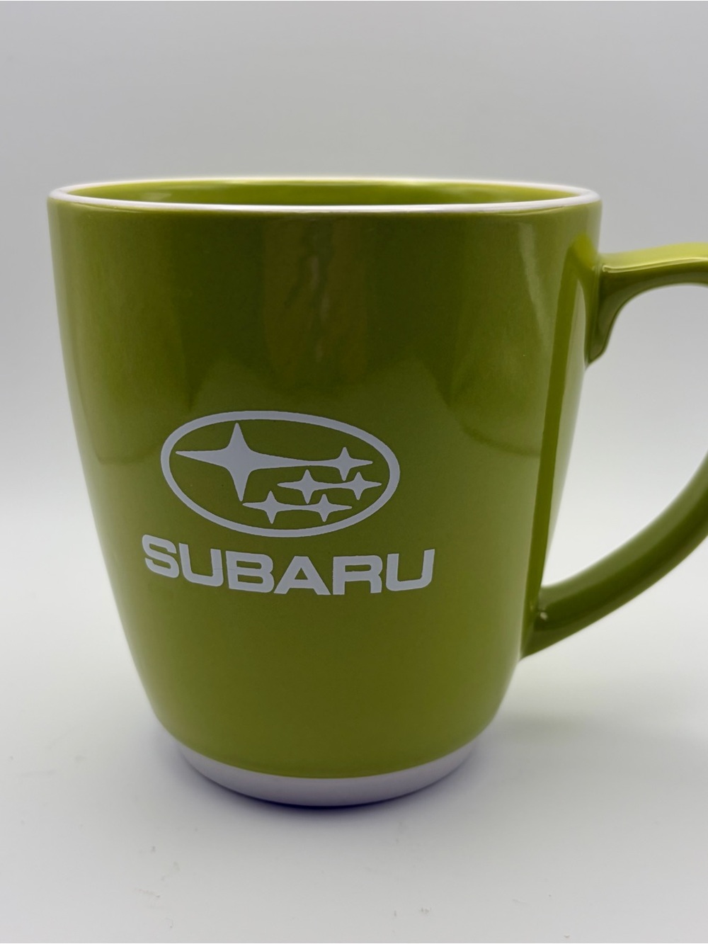 Subaru Promotional Advertising Coffee Mug Lime Green